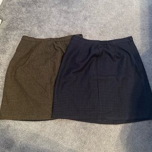 Briggs New York Black and Brown Pencil Skirt Set